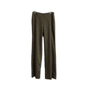 Talbots Brown Side Zip Wool Blend Lined Straight Leg Pants Womens Size 6